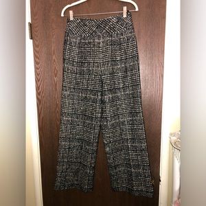 Akris Punto plaid wide leg pants size 8